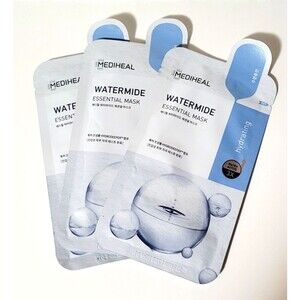 3 x MEDIHEAL Watermide Essential Mask 3X Water Active Hydrating BRAND NEW!!!